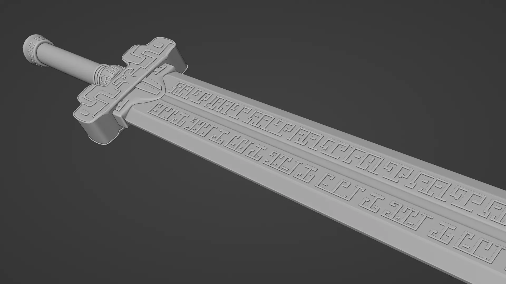 Anime sword Free 3D print model