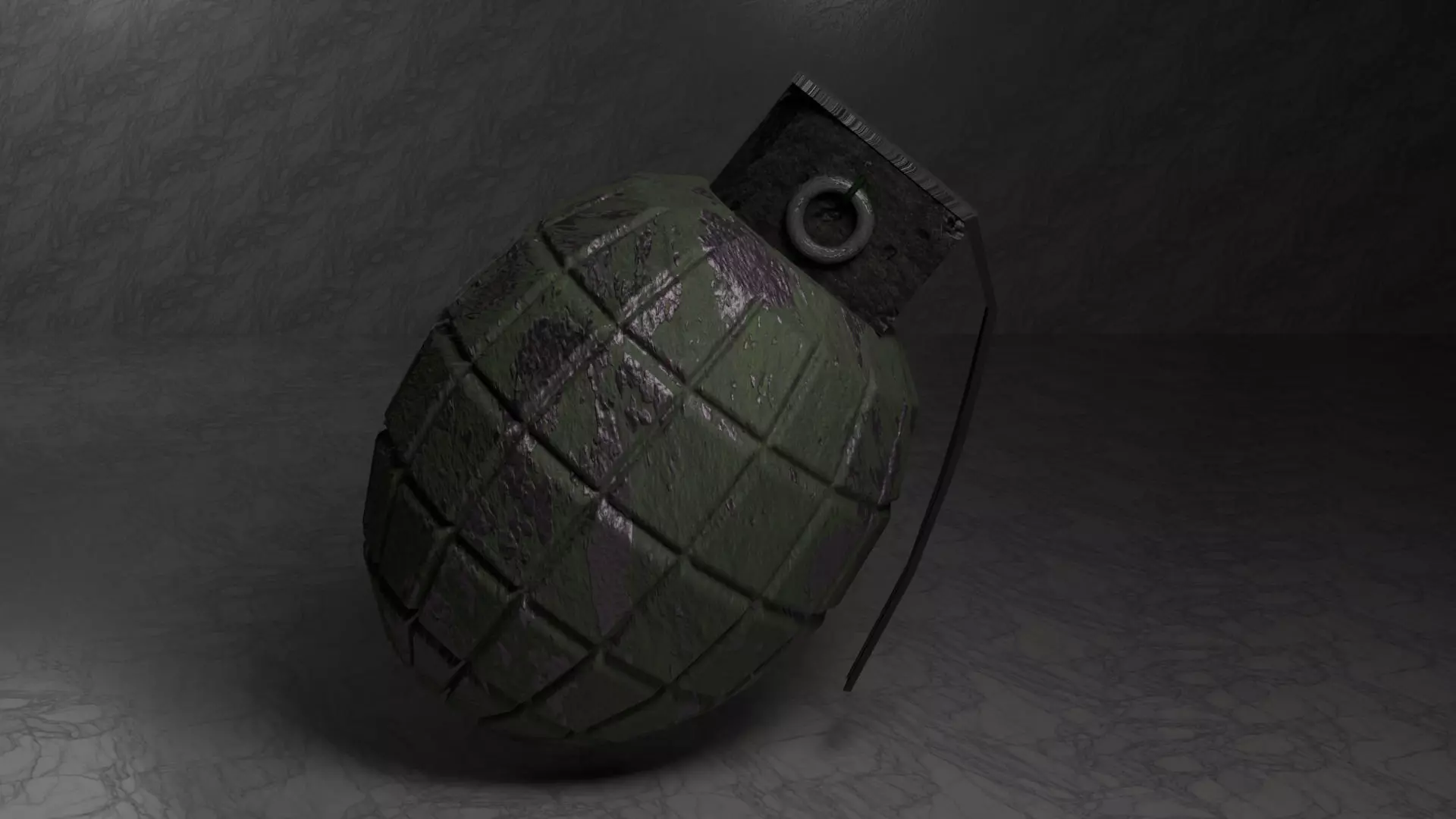 Grenade High Poly Model 3D model