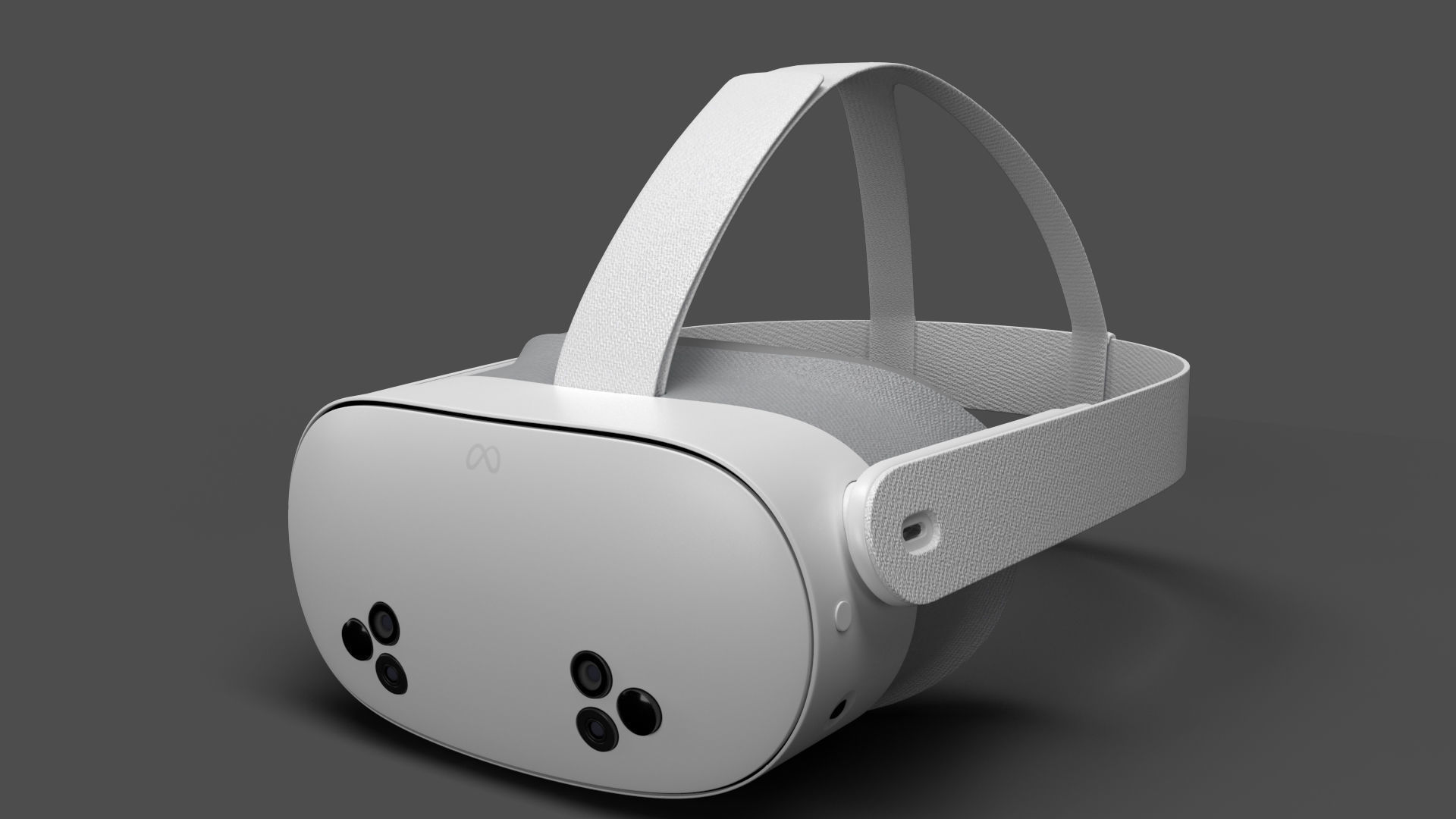 Meta Quest 3S with Controllers 3D model_1