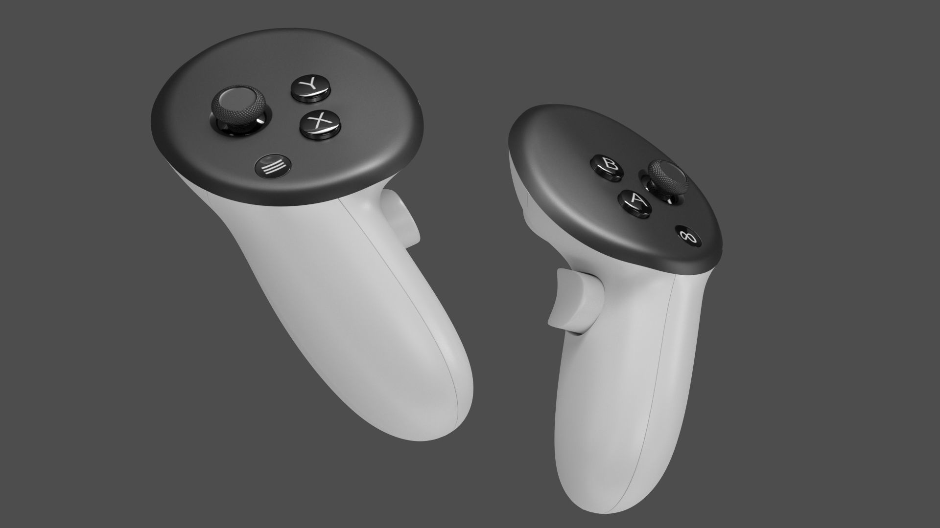 Meta Quest 3S with Controllers 3D model_35