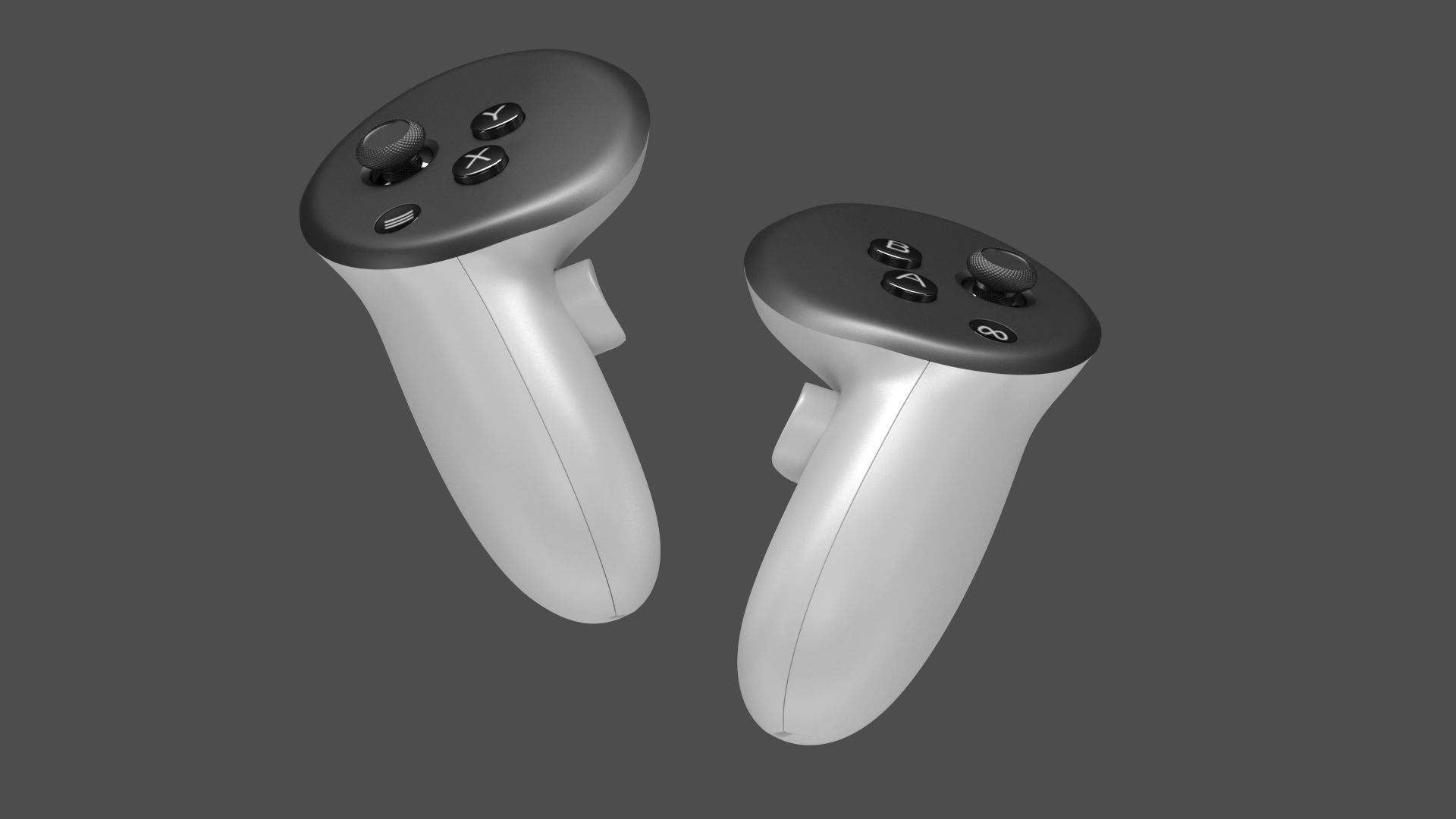 Meta Quest 3S with Controllers 3D model_34