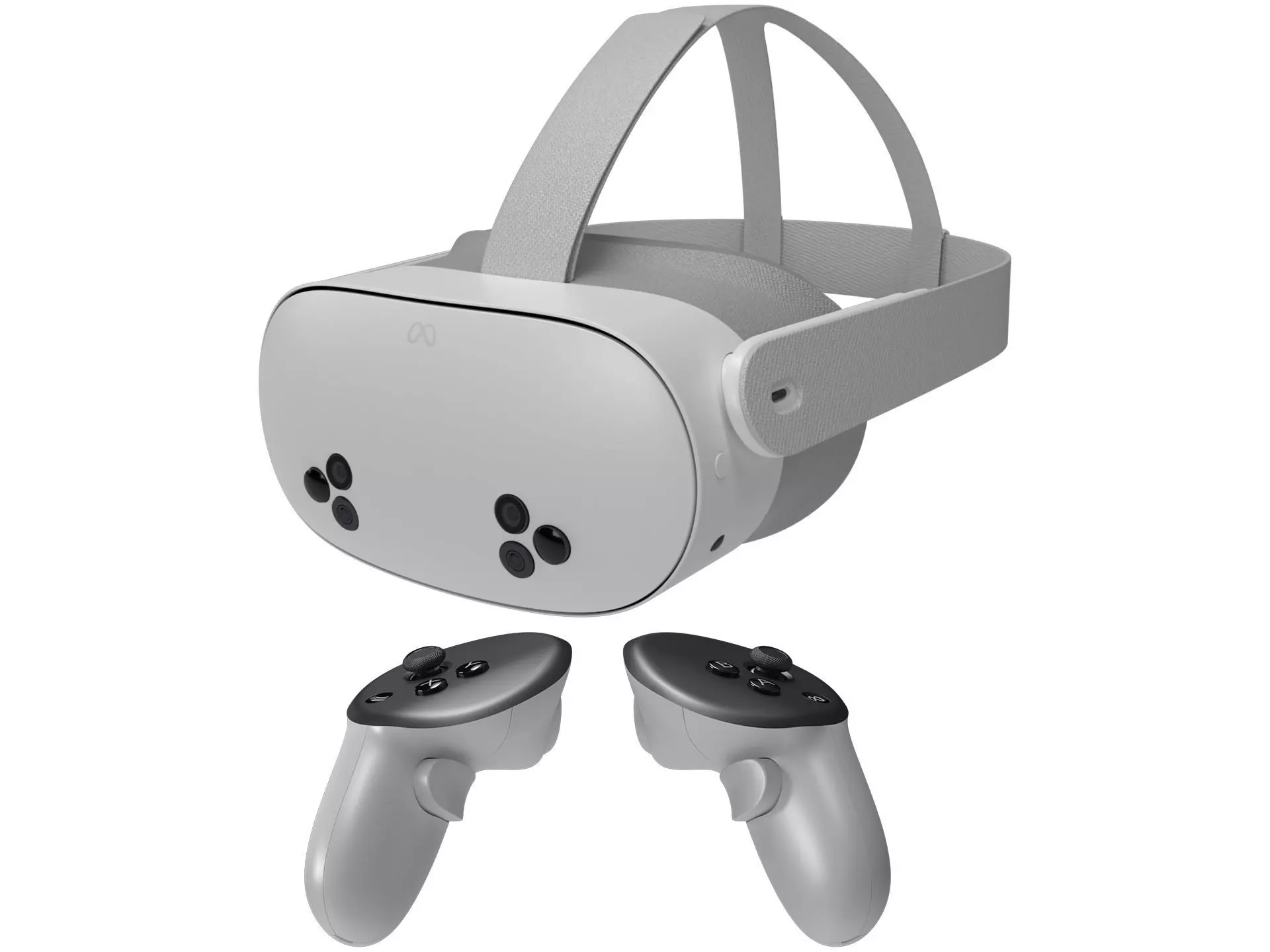 Meta Quest 3S with Controllers 3D model_0