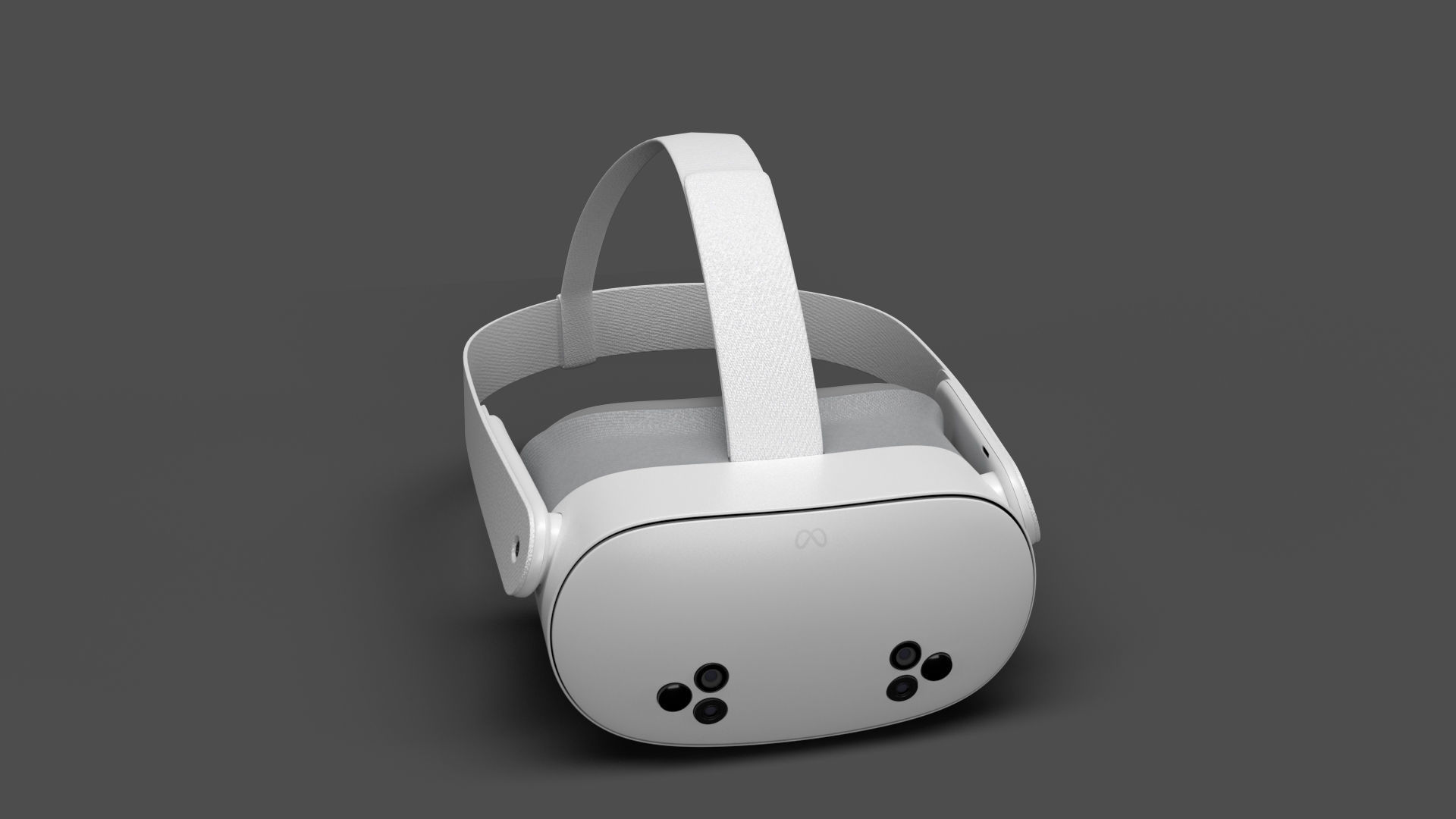 Meta Quest 3S with Controllers 3D model_2