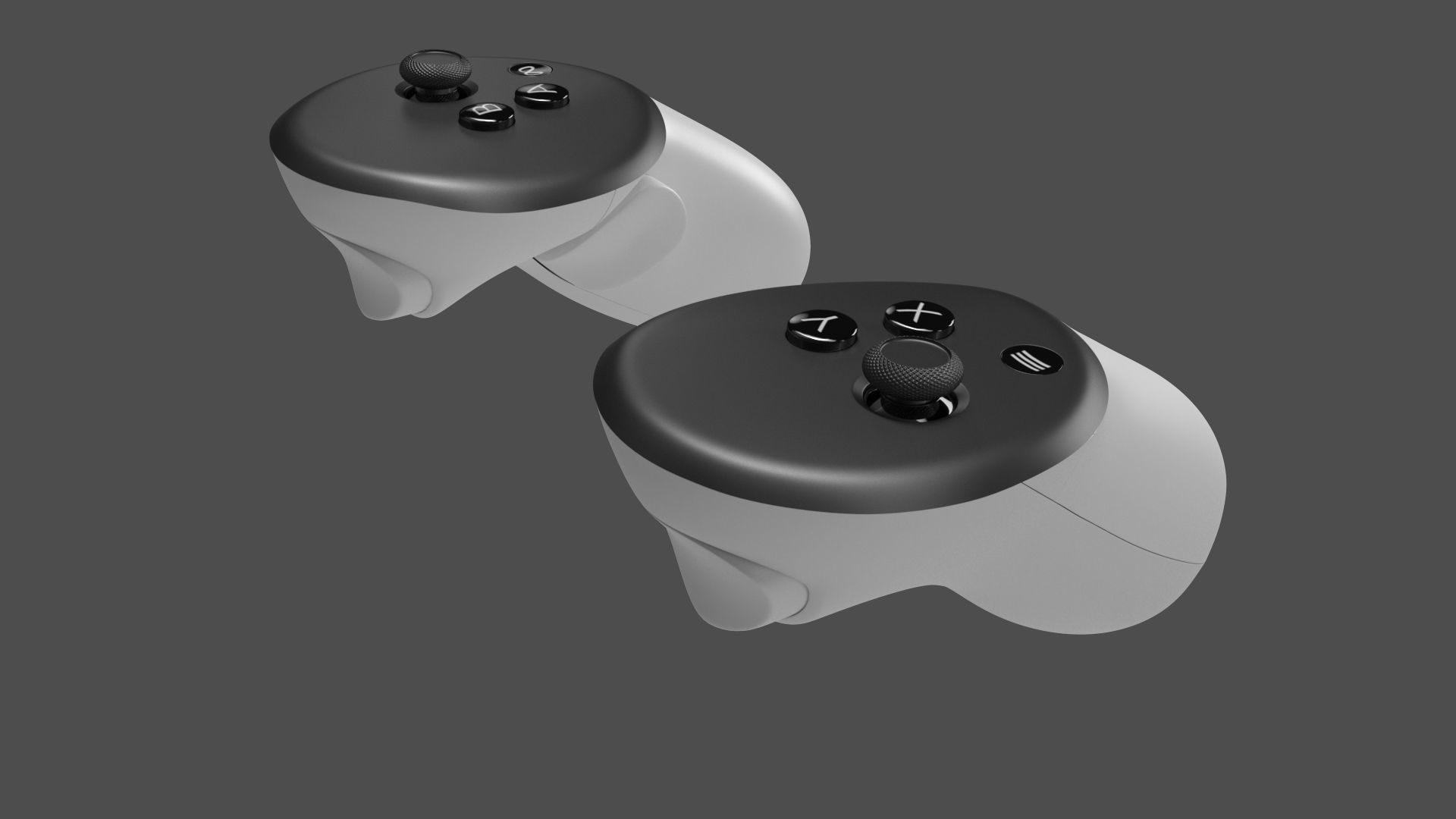 Meta Quest 3S with Controllers 3D model_32