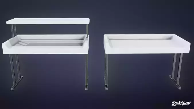 LAUNDROMAT - Drying Table 01 - LOW POLY AND NANITE