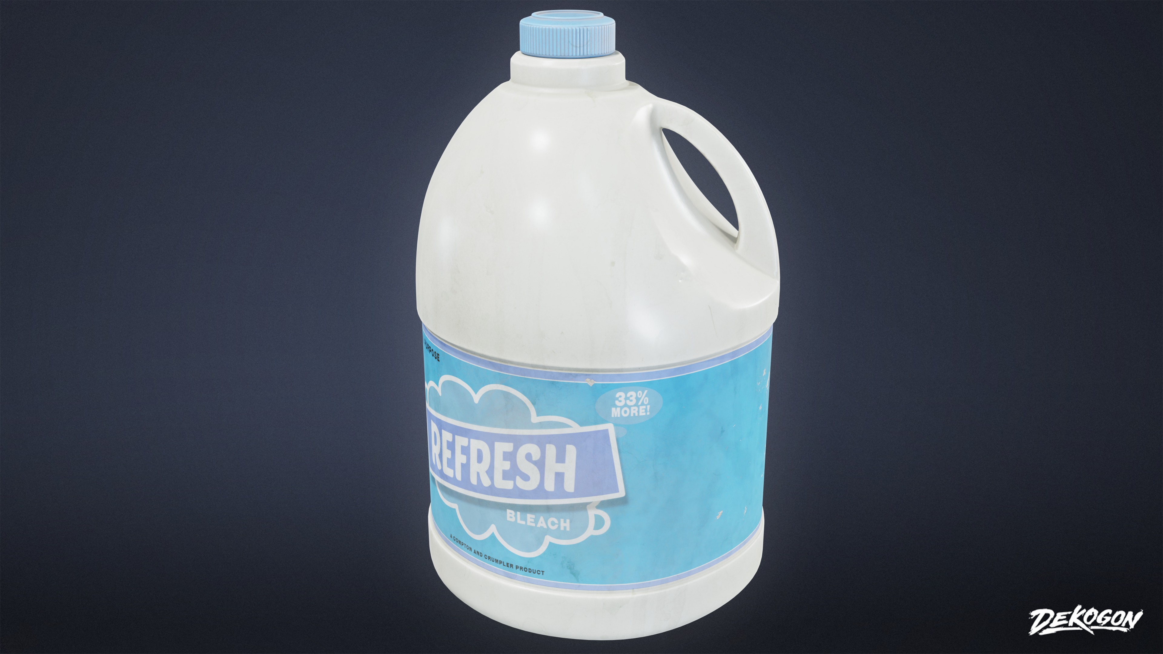 LAUNDROMAT - Household Bottles 01 - LOW POLY AND NANITE Low-poly 3D model_3