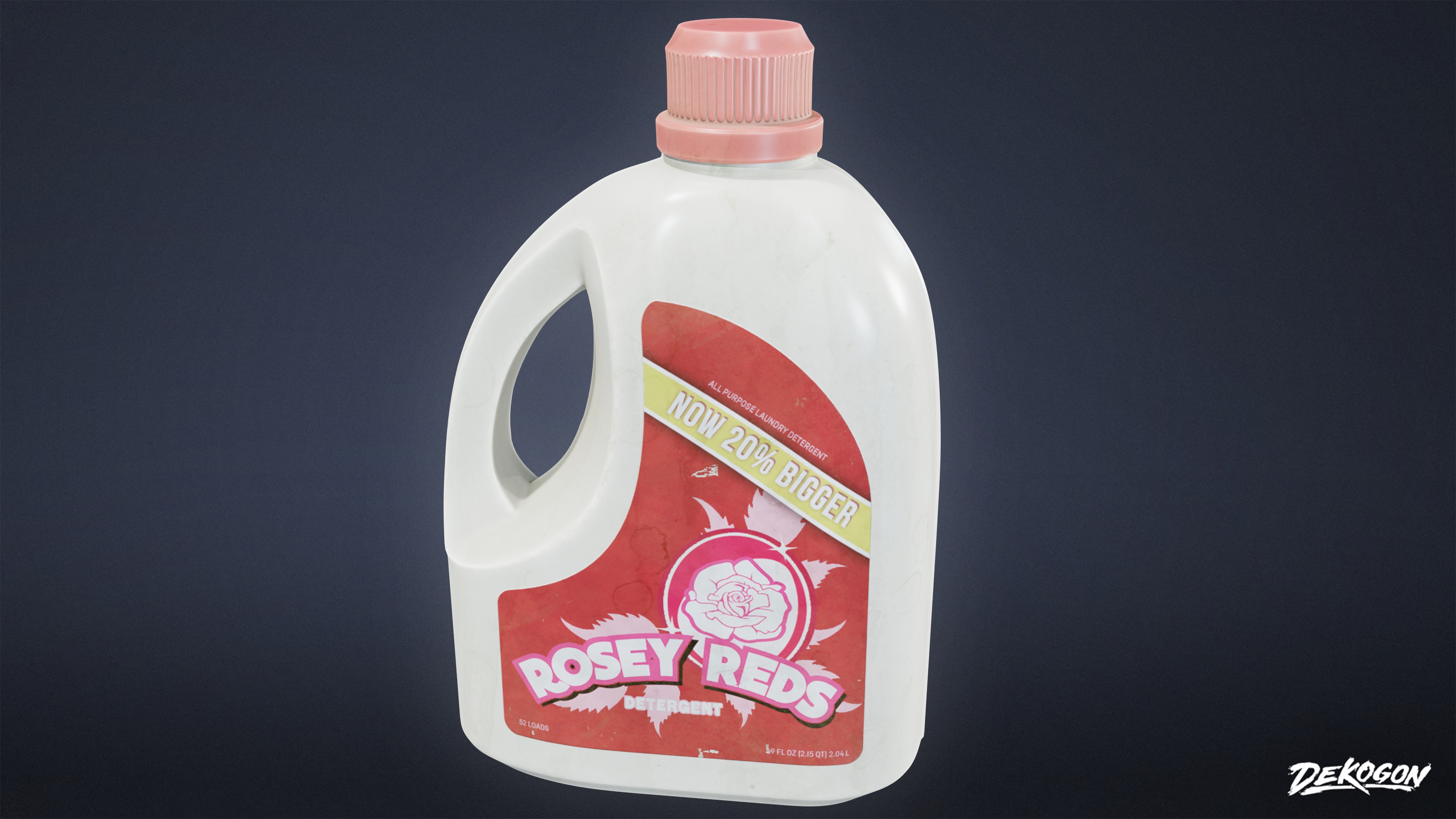 LAUNDROMAT - Household Bottles 01 - LOW POLY AND NANITE Low-poly 3D model_4