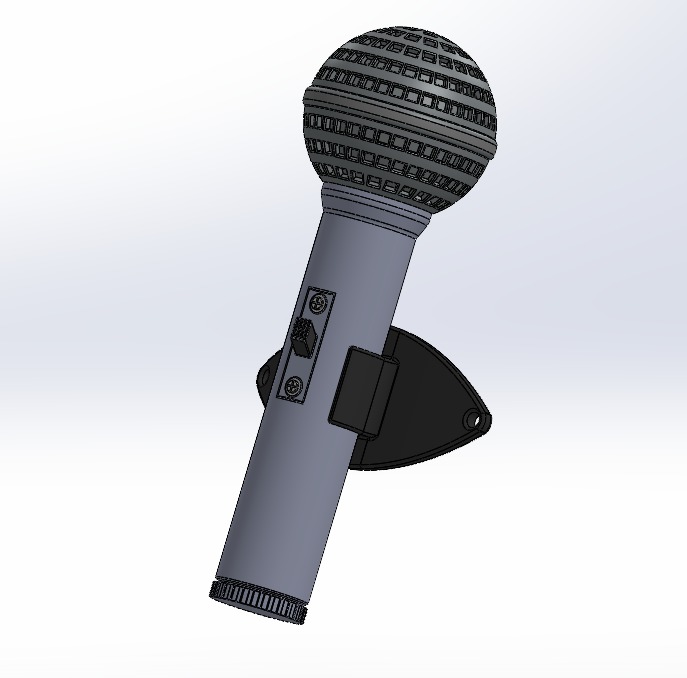 Microfone Silvio Santos 3D print model_2