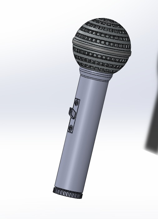 Microfone Silvio Santos 3D print model_1
