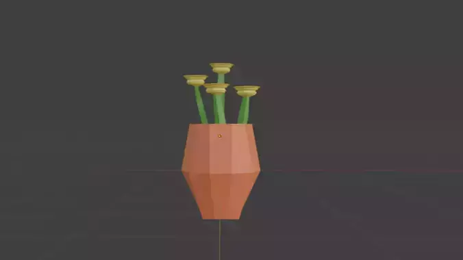 Lowpoly Flower Vase
