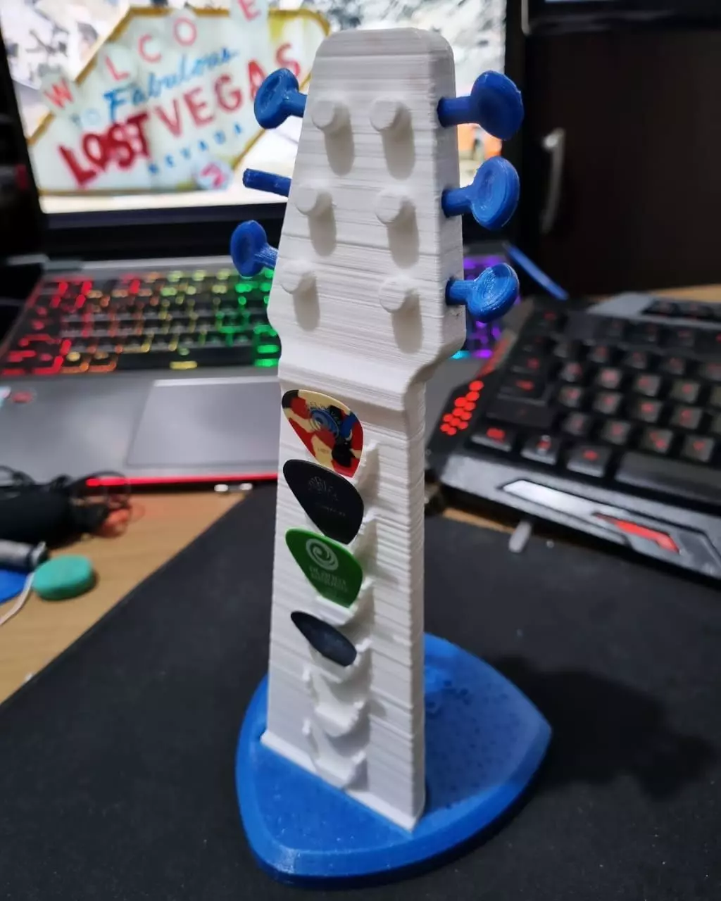 Suporte Paletas de Guitarra - Guitar Pick Holder 3D print model