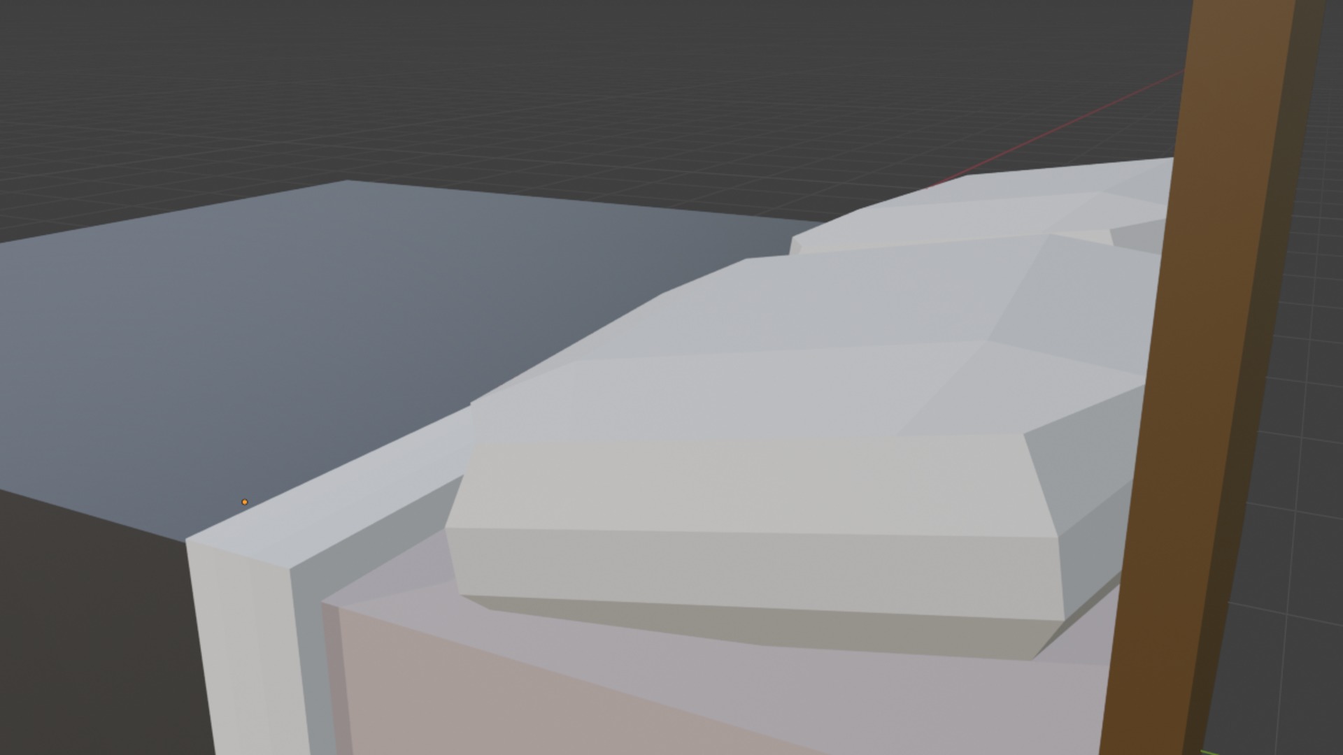 Lowpoly Bed Low-poly 3D model_3