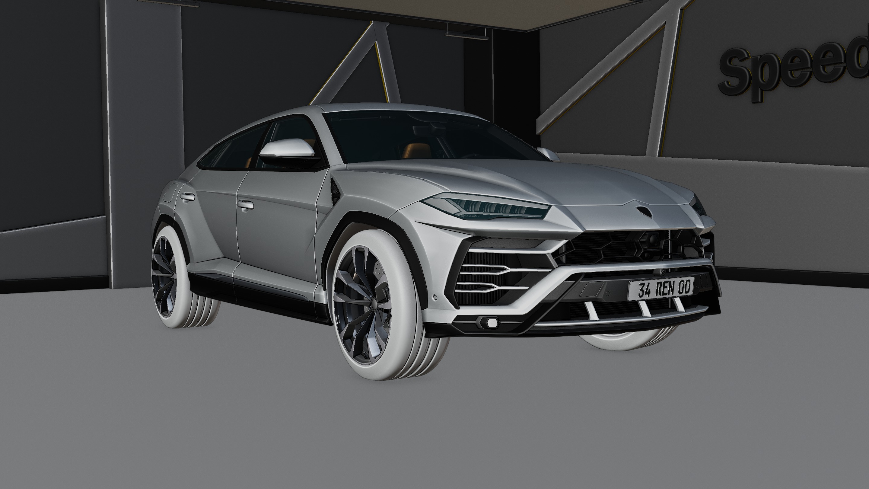 Studio Scene 3D Blender File Textured 3D model_1
