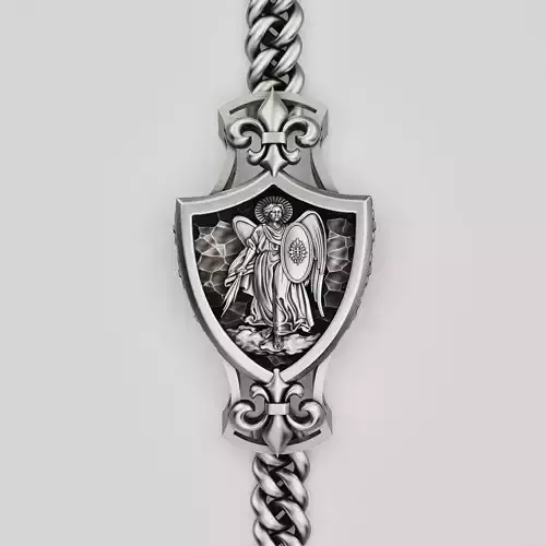 Angel  bracelet silver gold printable jewelry 3D model