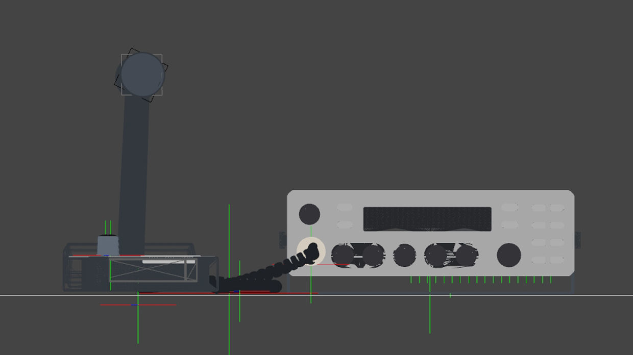 Midland-Alan 9001 Export transceiver 3D model_4
