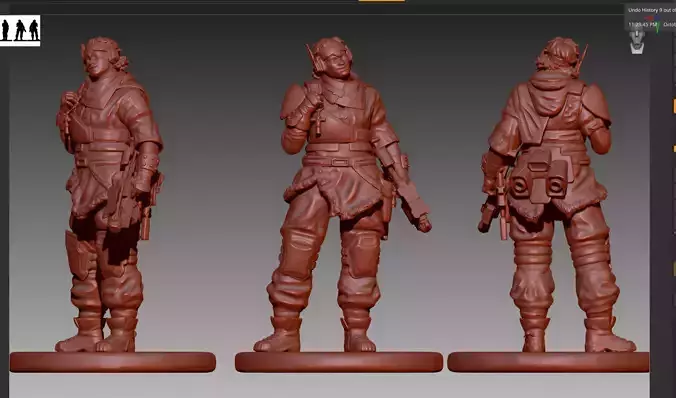 Apex Legends Vantage STL and OBJ 3D print model