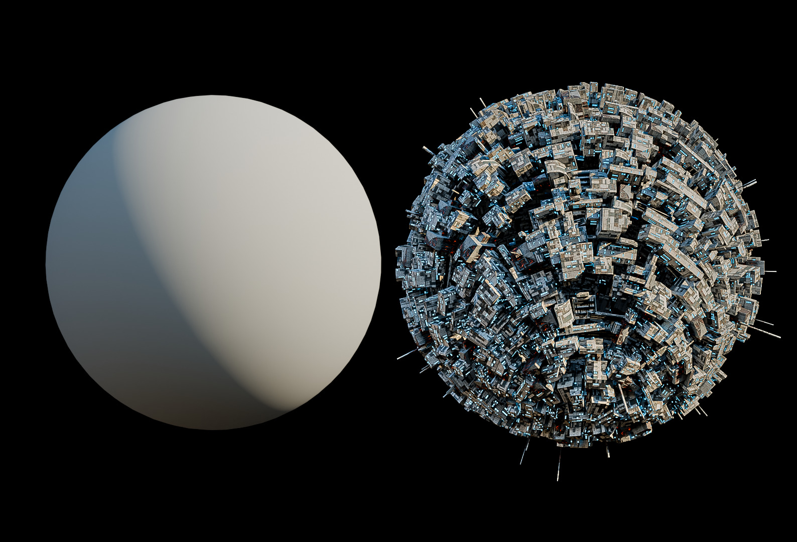 Greeble Generator Sci-Fi Tool for Unity Low-poly 3D model_4