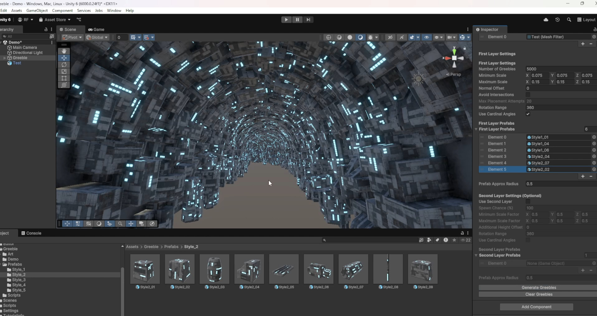 Greeble Generator Sci-Fi Tool for Unity Low-poly 3D model_9