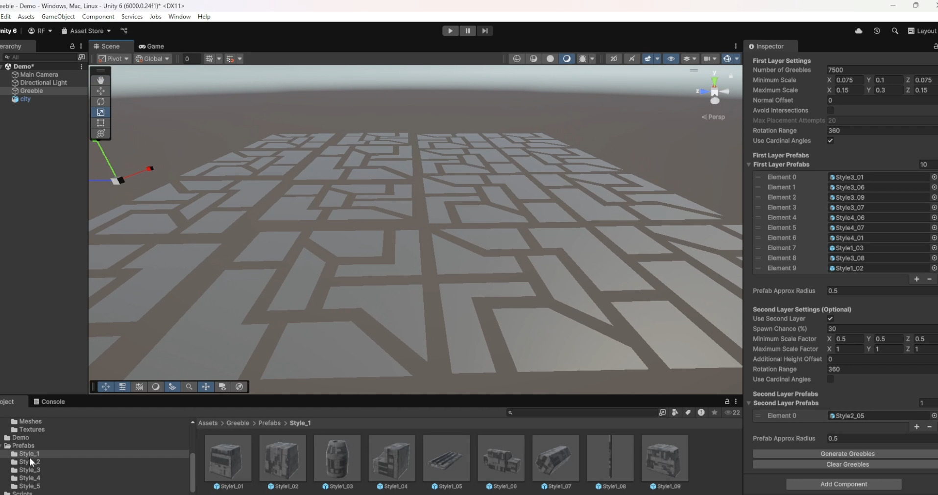 Greeble Generator Sci-Fi Tool for Unity Low-poly 3D model_10