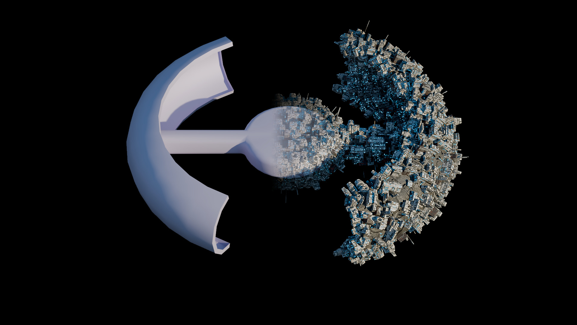 Greeble Generator Sci-Fi Tool for Unity Low-poly 3D model_3