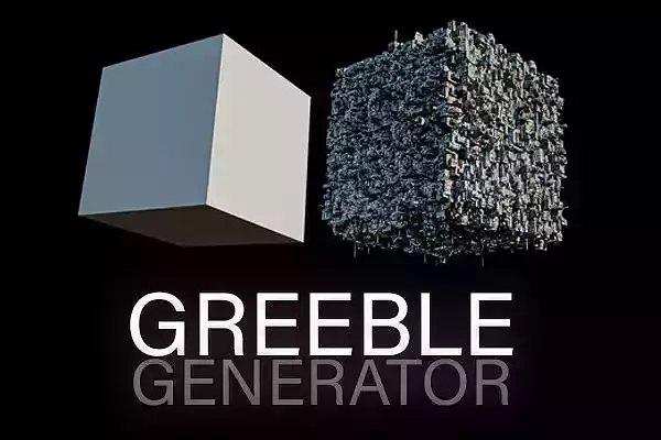 Greeble Generator Sci-Fi Tool for Unity Low-poly 3D model