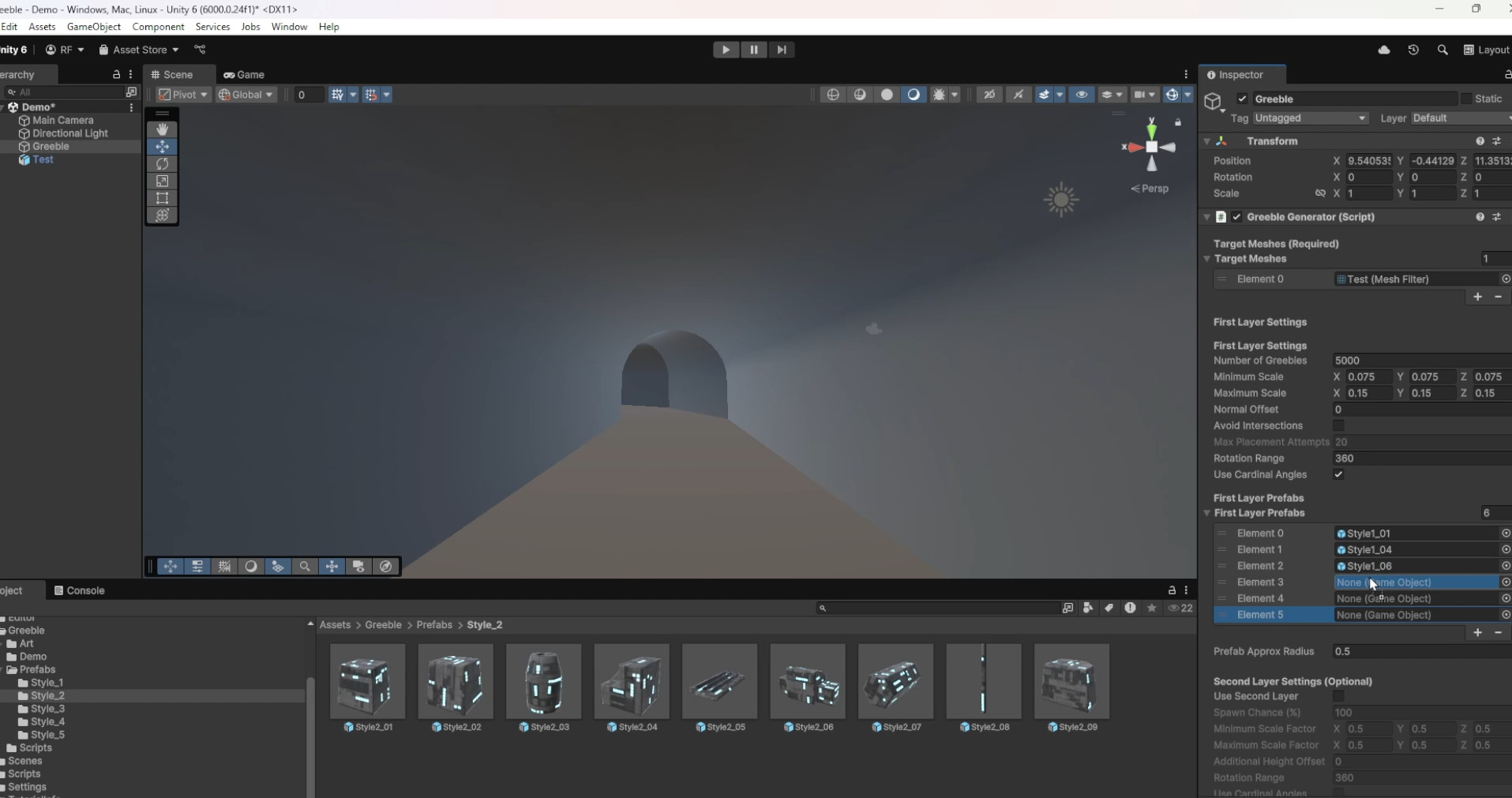Greeble Generator Sci-Fi Tool for Unity Low-poly 3D model_8