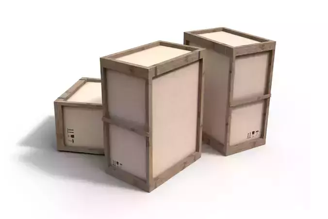 Wooden Crate 3D