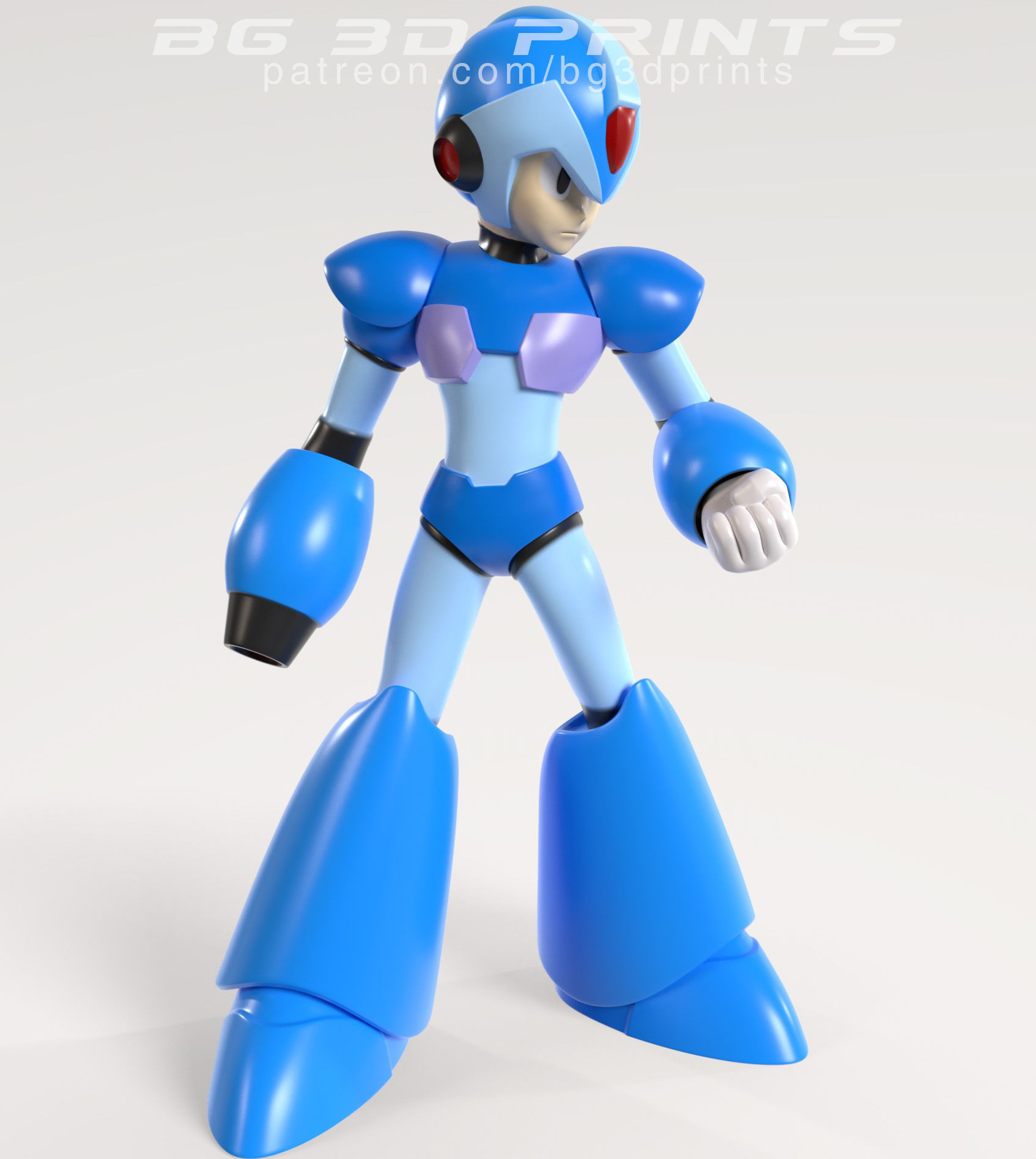 Megaman X Fanart 3D Print STL file 3D print model_1