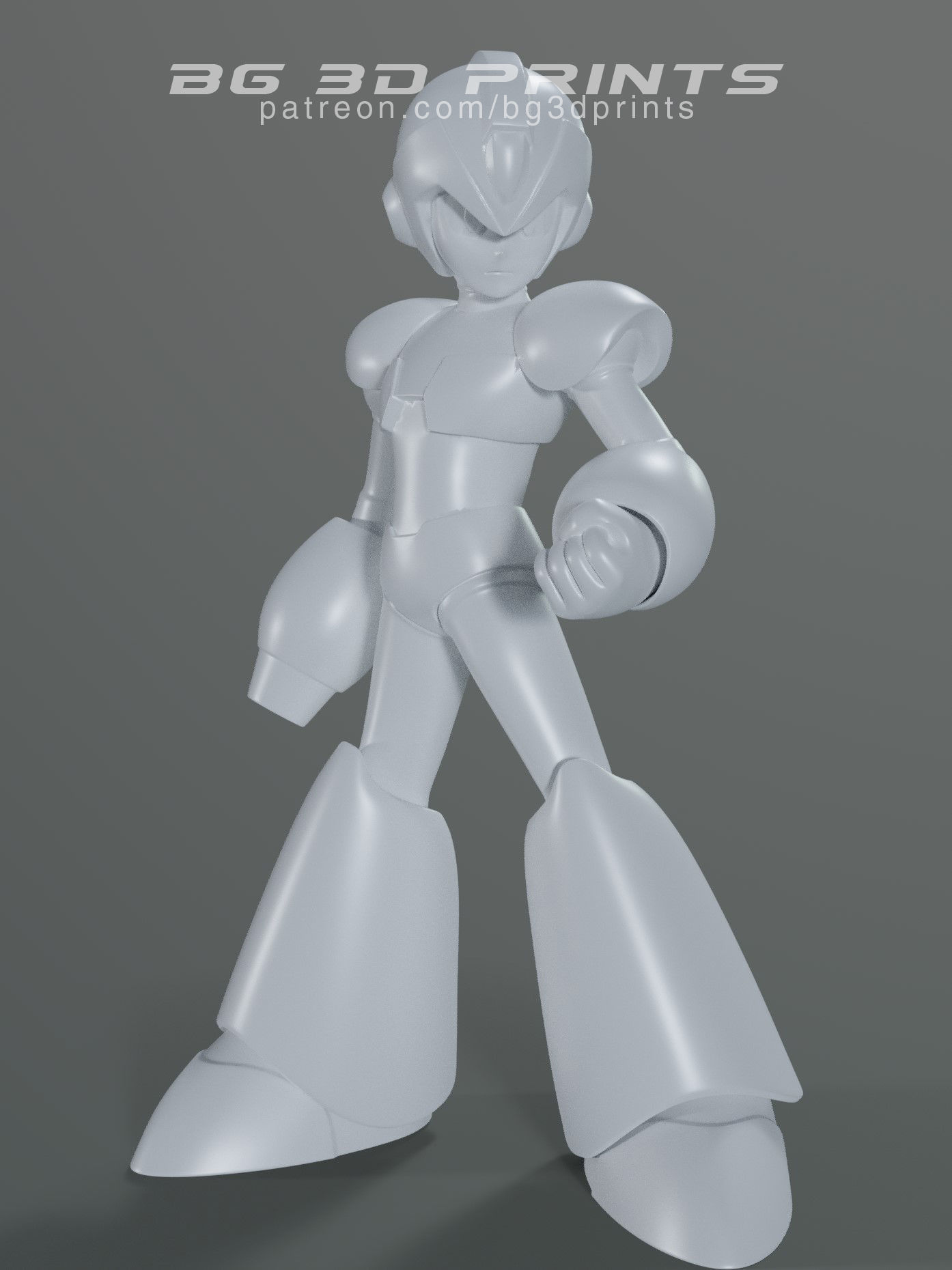 Megaman X Fanart 3D Print STL file 3D print model_2
