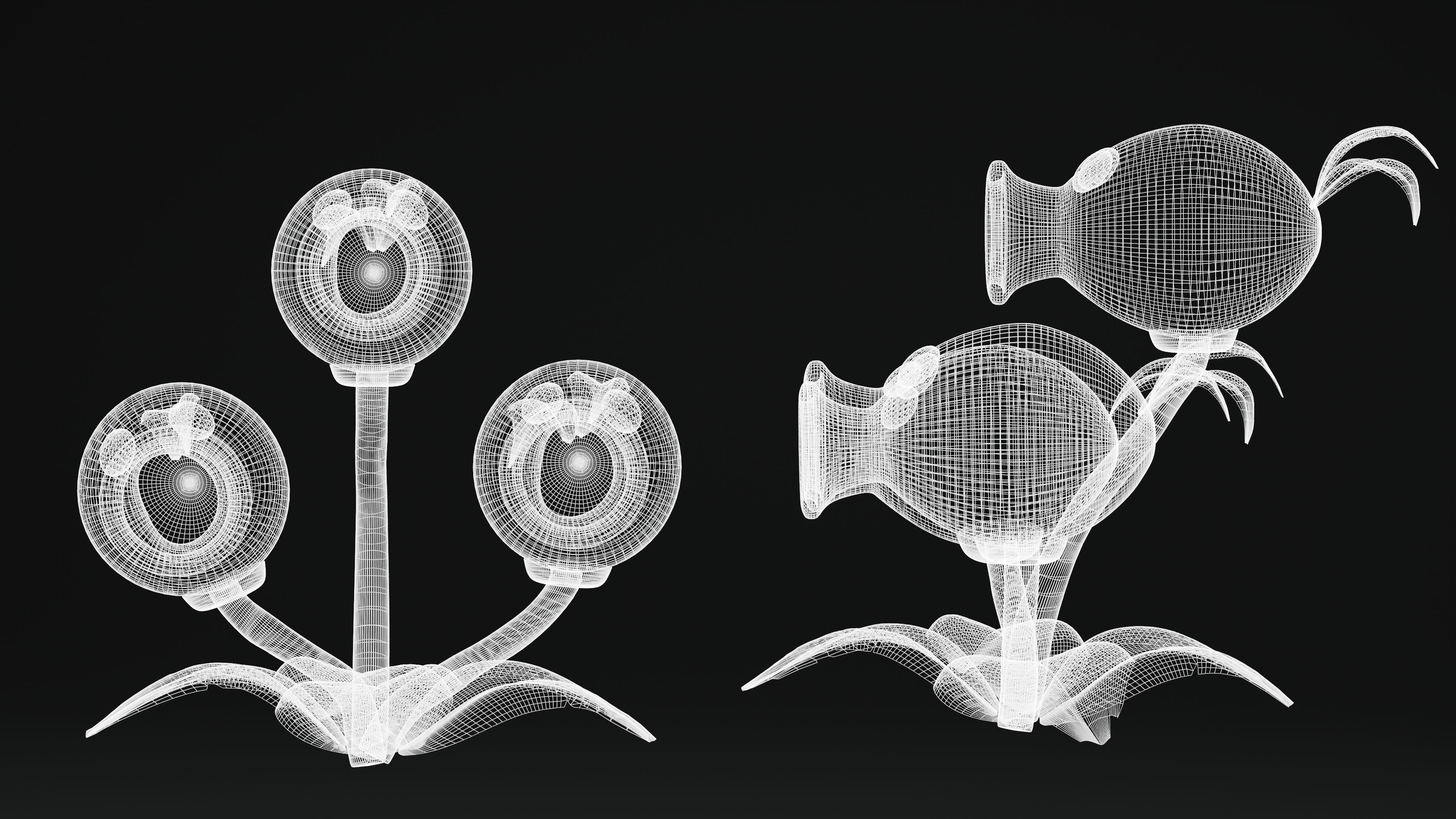 ThreePeater Plants Vs Zombies Low-poly 3D model_5