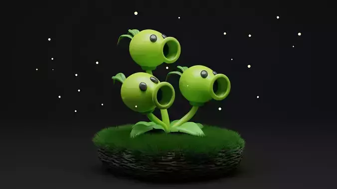 ThreePeater Plants Vs Zombies