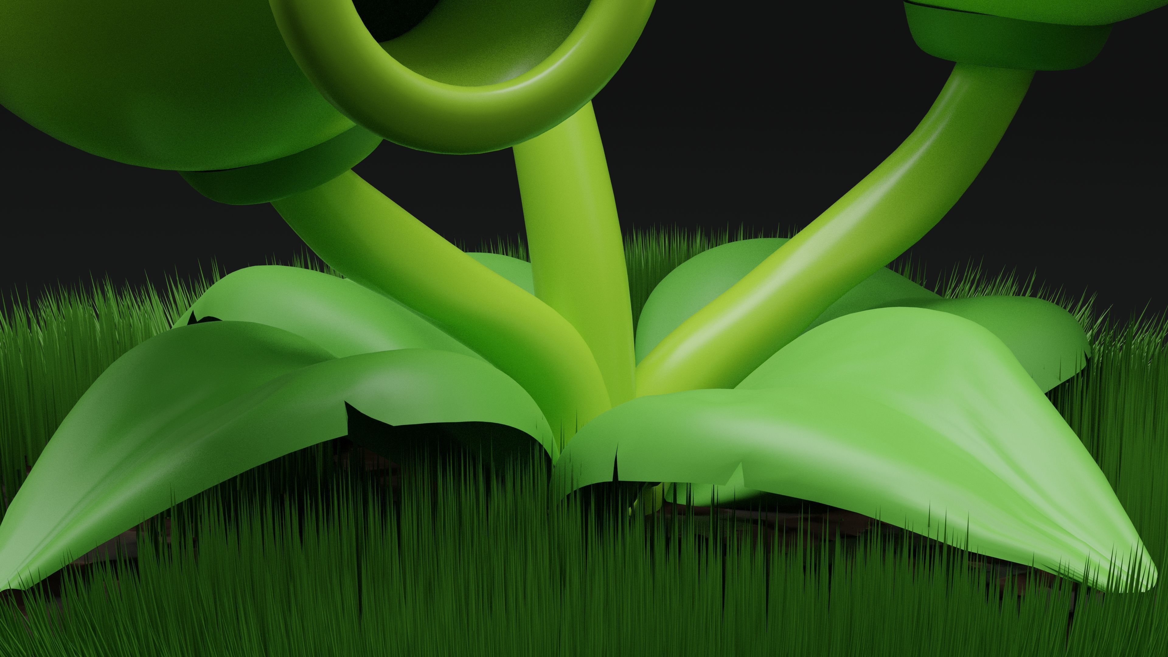 ThreePeater Plants Vs Zombies Low-poly 3D model_2