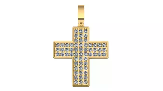 Cross Diamond Pendent