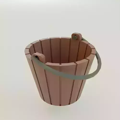 Wooden bucket