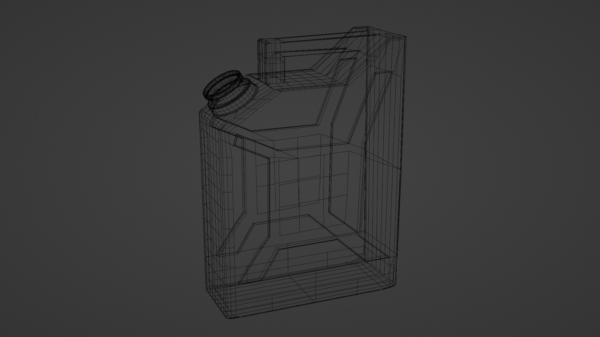 3 gases Low-poly 3D model_5