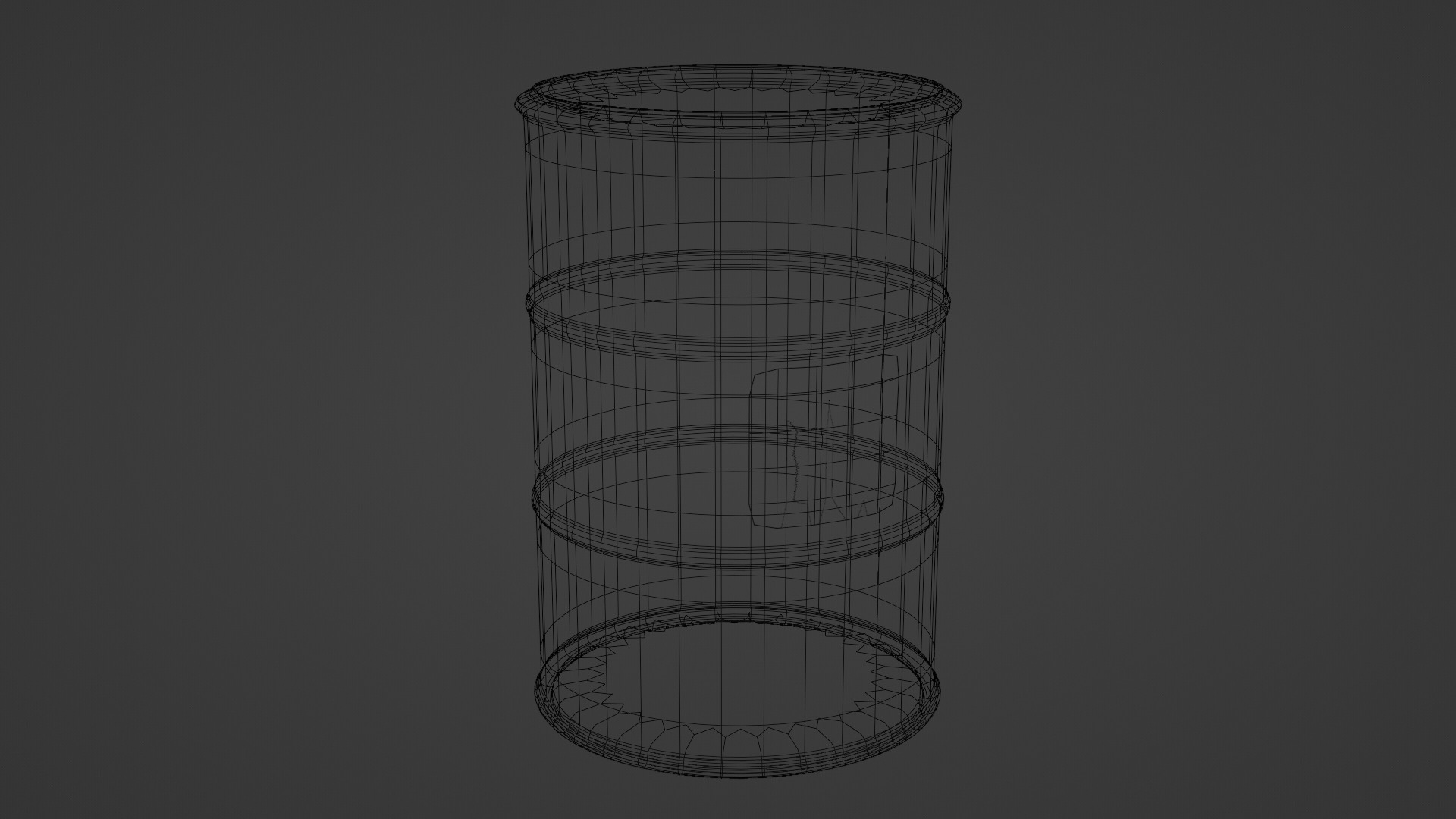 3 gases Low-poly 3D model_6