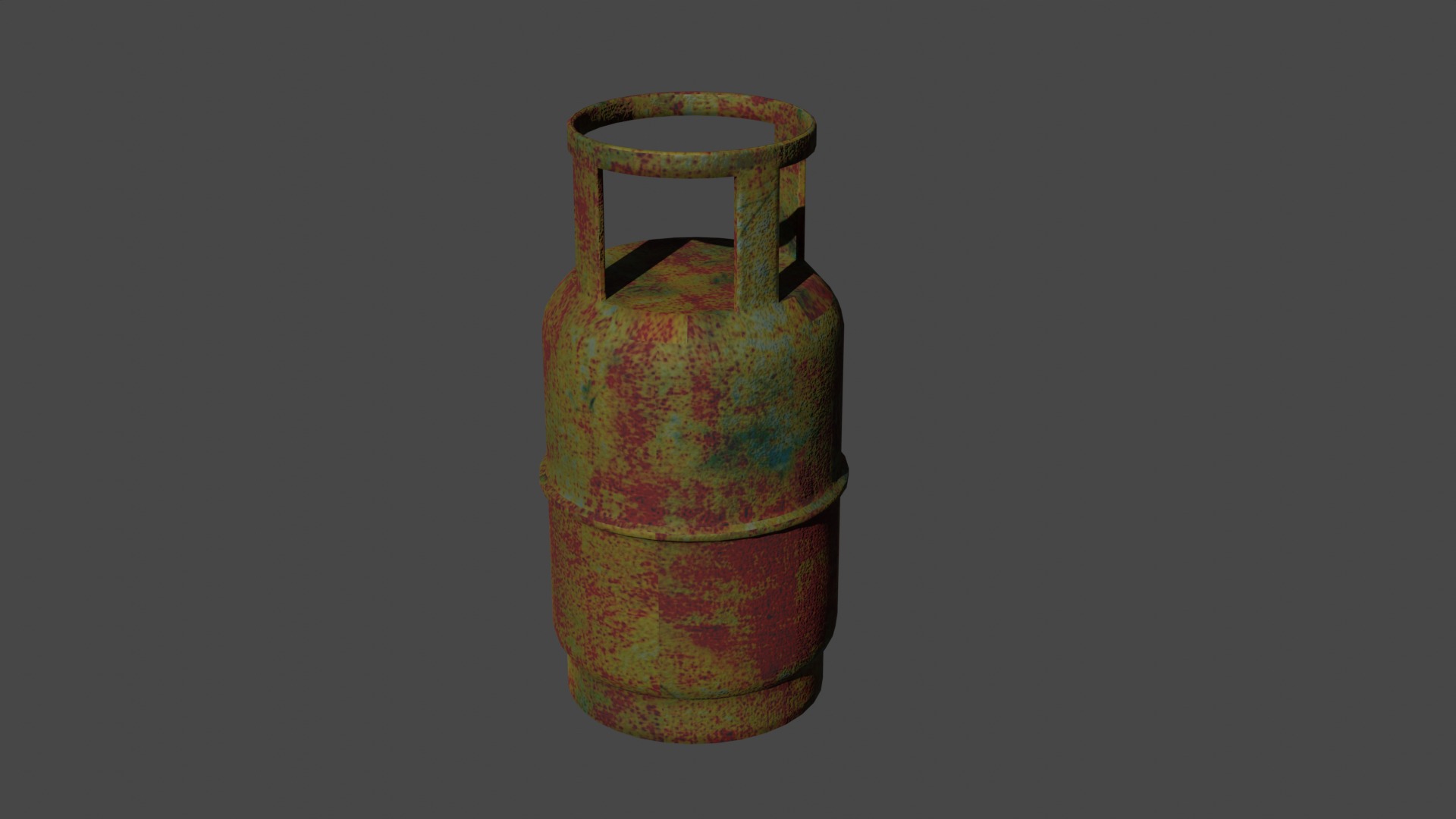 3 gases Low-poly 3D model_1