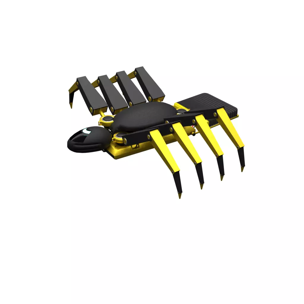 Sci fi robot spider  3D model_0