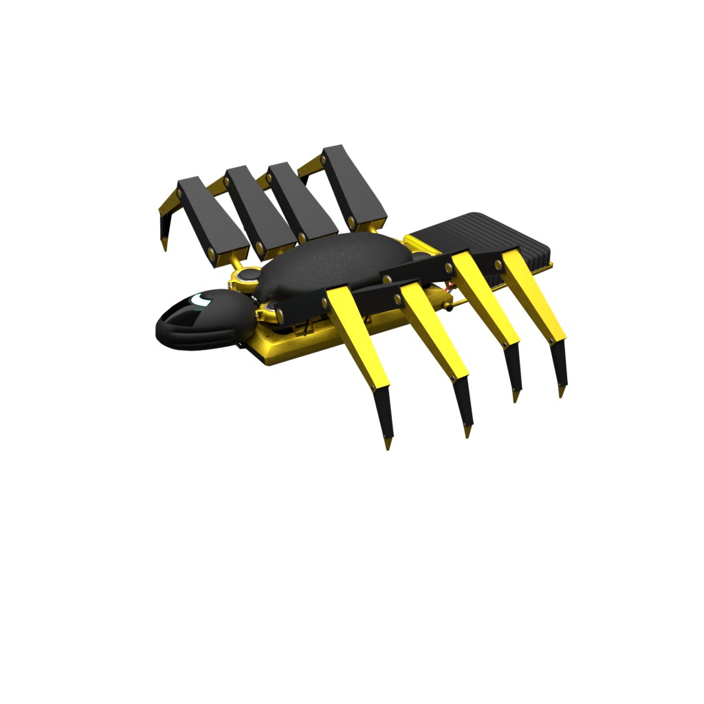 Sci fi robot spider  3D model_2