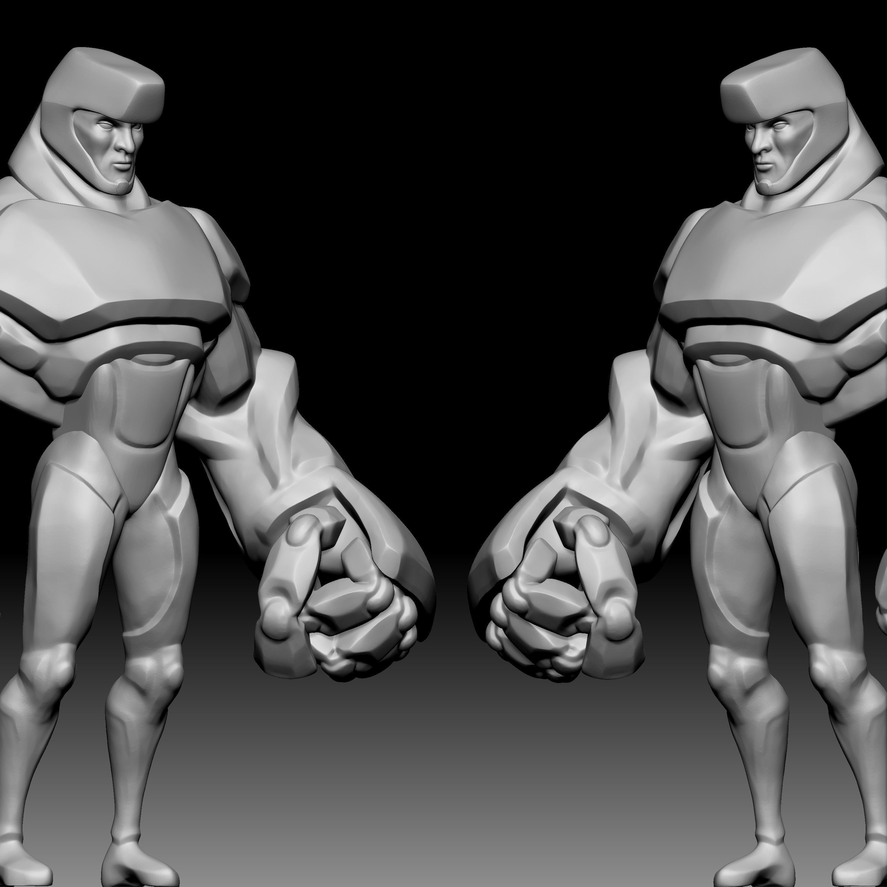 Superman chibi 010 3D print model_2