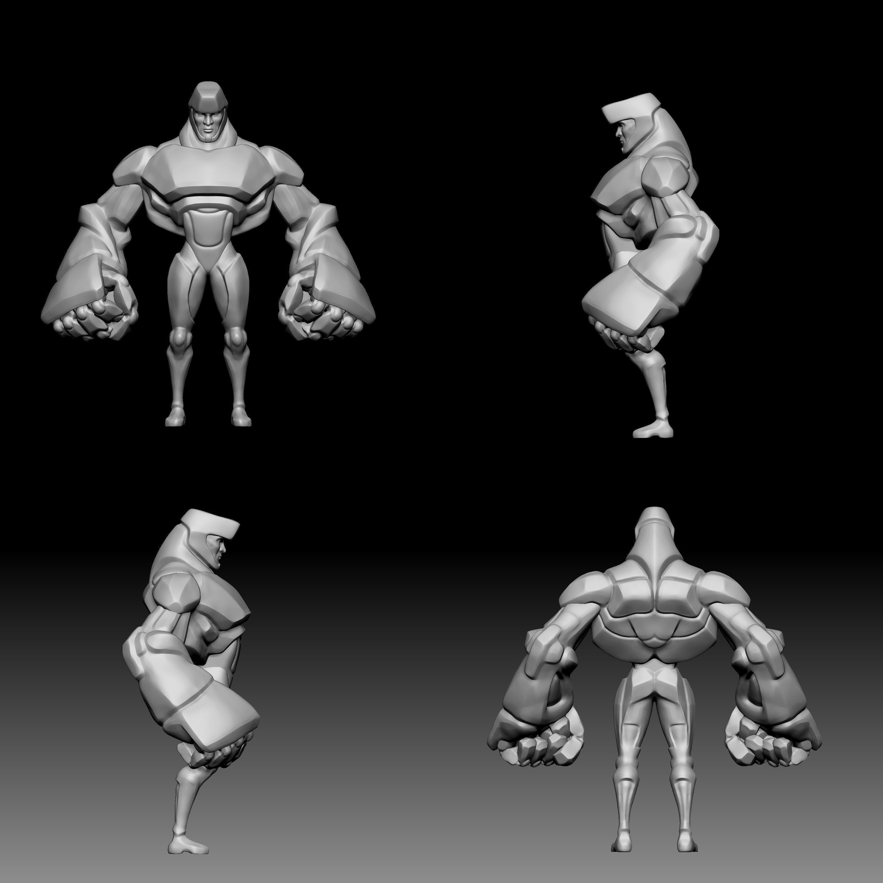 Superman chibi 010 3D print model_1