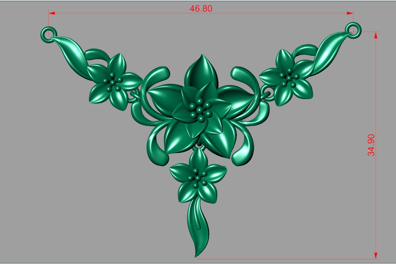 combo of 3 pendant models 24K 3D 3D print model_3