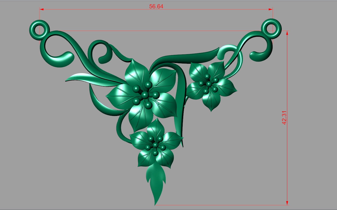 combo of 3 pendant models 24K 3D 3D print model_1