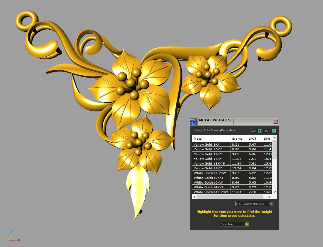 combo of 3 pendant models 24K 3D 3D print model_11