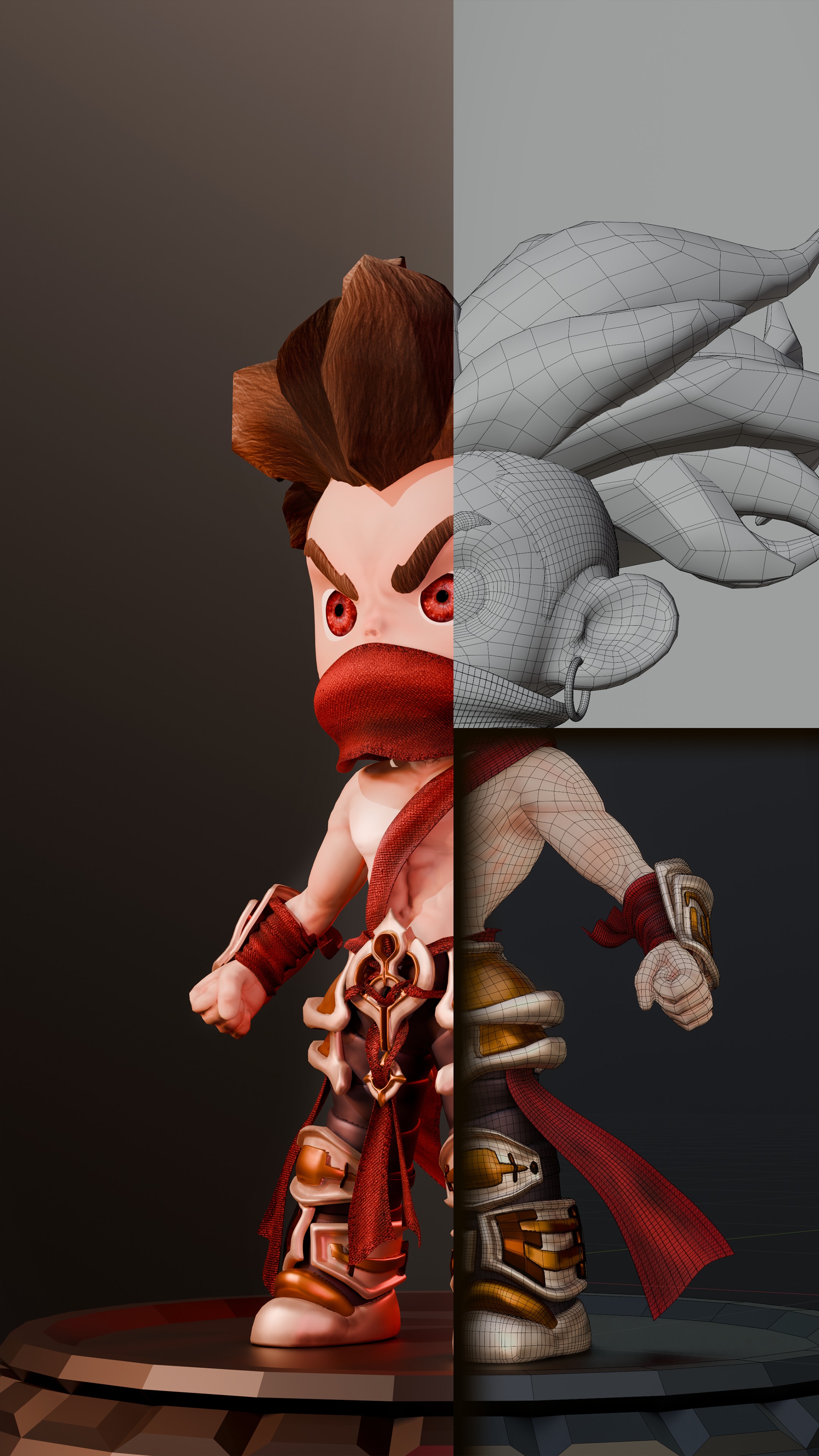 Character game chibi 010 3D print model_2