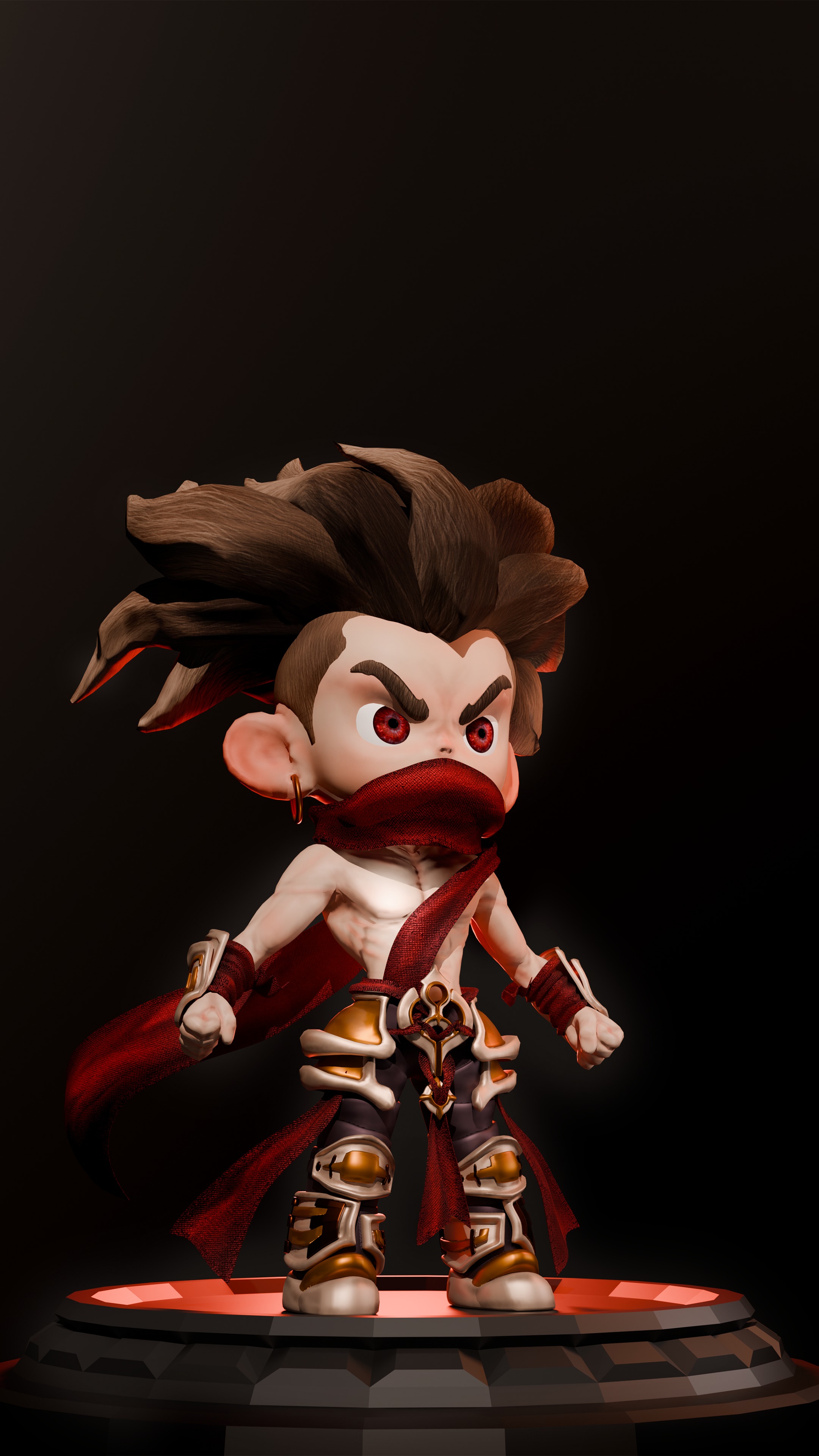 Character game chibi 010 3D print model_4