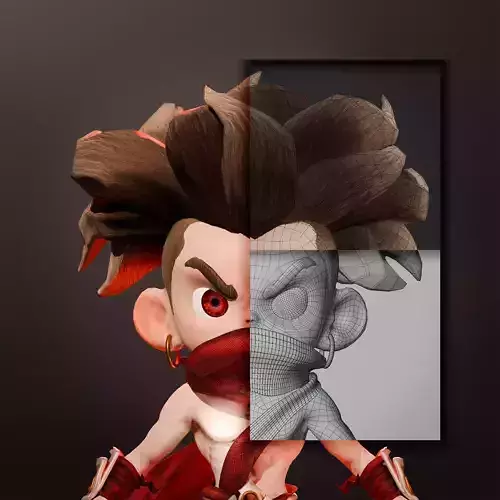 Character game chibi 010 3D print model
