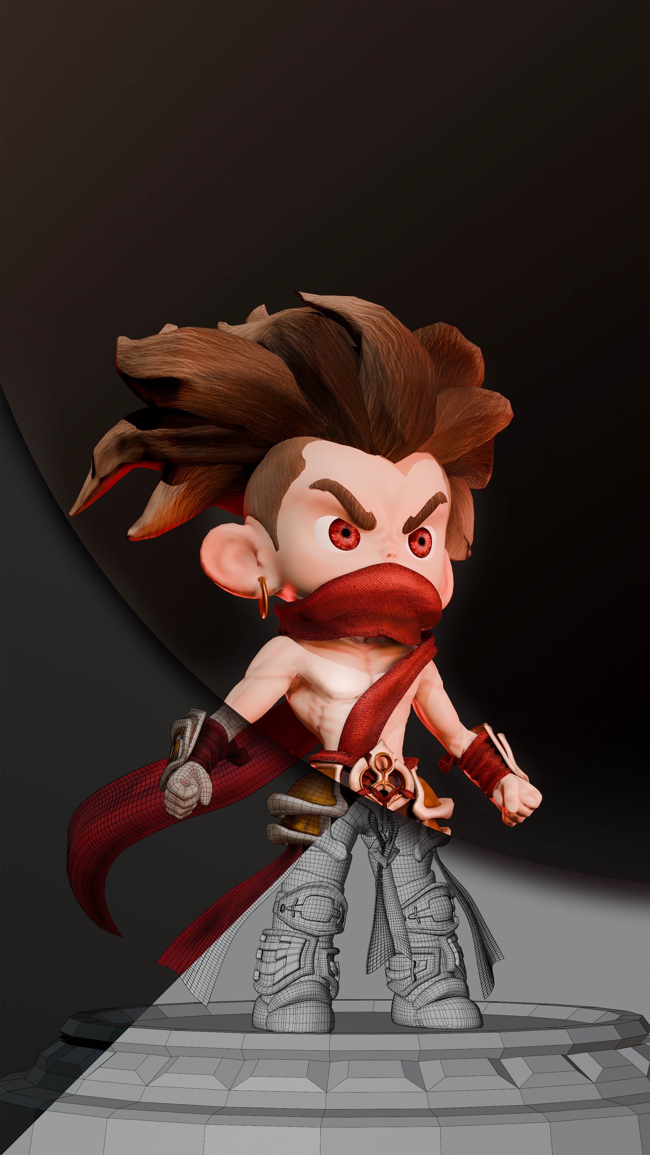 Character game chibi 010 3D print model_1