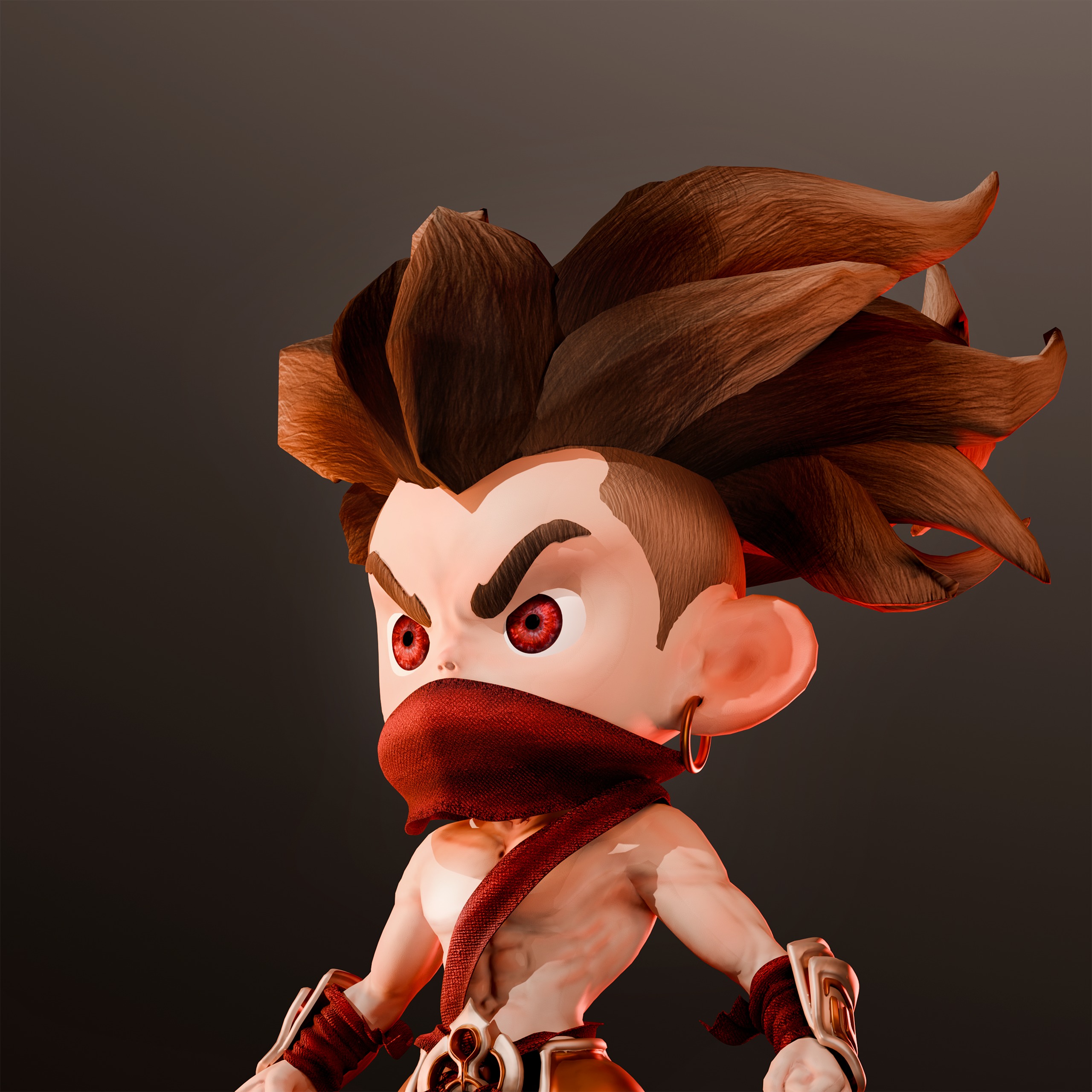 Character game chibi 010 3D print model_5