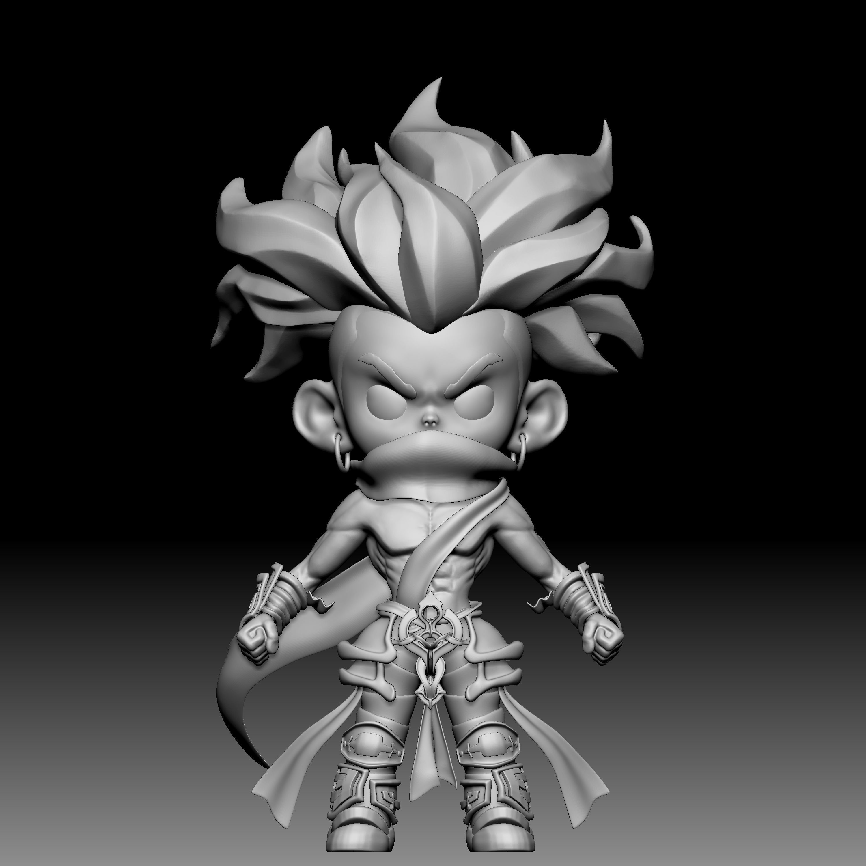 Character game chibi 010 3D print model_6